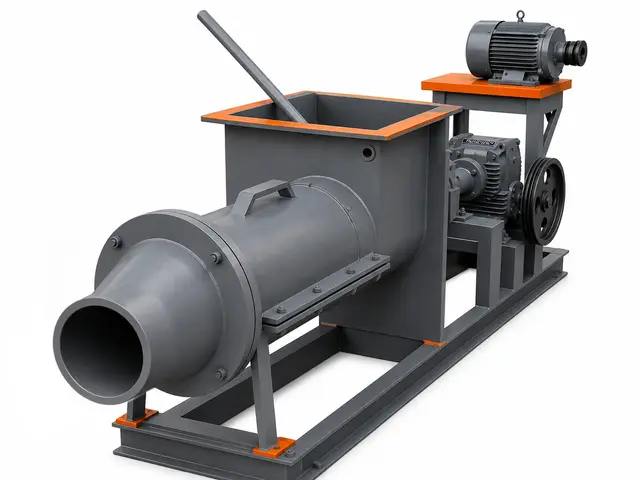 Pugmill frame on the factory floor