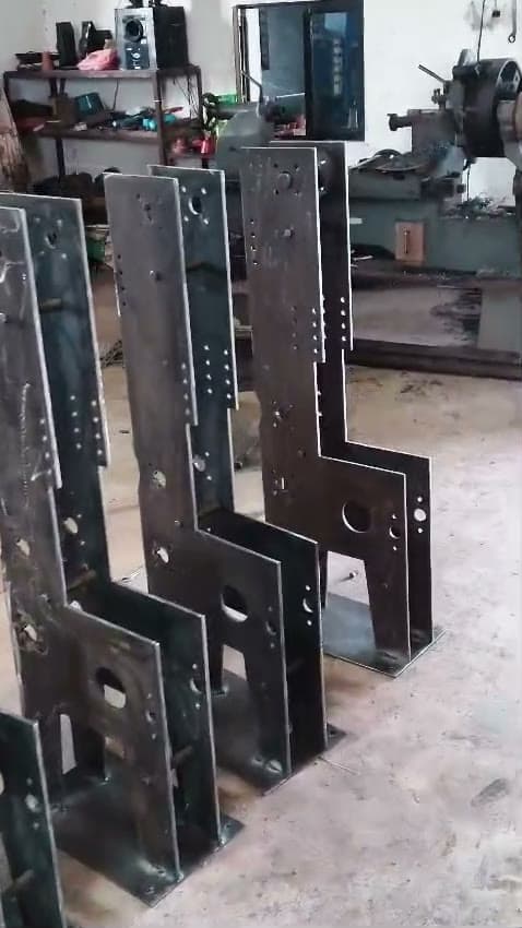 MS machine frames in build on the factory floor